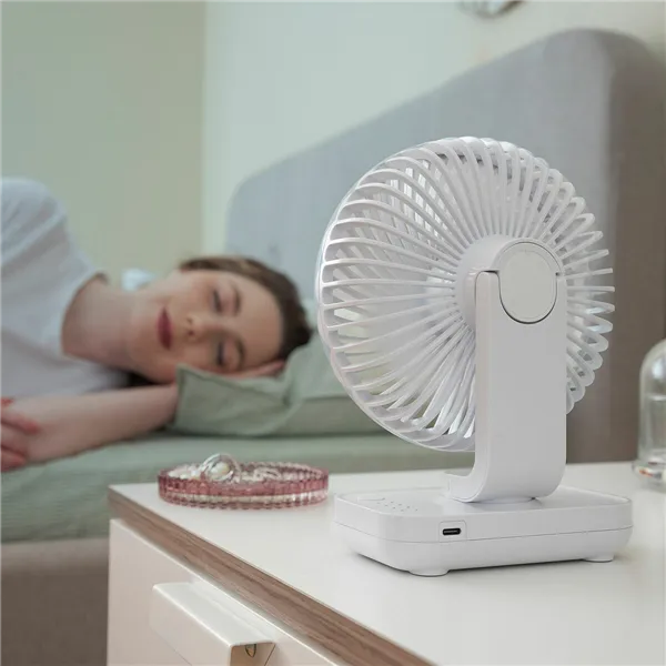 Uzlādējams galda ventilators InnovaGoods Balts 3600 mAh / 13,3 W Ø5,4'' (Atjaunots C)