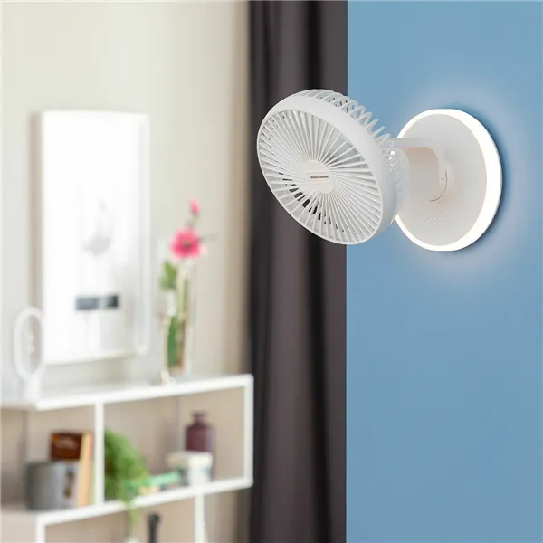 Lādējams Galda Ventilators ar LED Gaismu FanLed InnovaGoods Ø6,6'' 4000 mAh