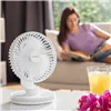 Rechargeable Desk Fan with LED FanLed InnovaGoods Ø6,6'' 4000 mAh