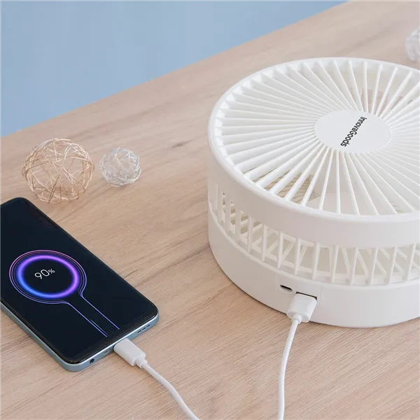 Kokkupandav kolm-ühes taaslaetav ventilaator Fandle InnovaGoods Ø7,7'' 7200 mAh