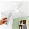 Laeventilaator LED valgusti ja 3 ABS labadega Flaled InnovaGoods Valge 36 W 52" Ø132 cm