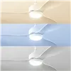 Griestu ventilators ar LED gaismu un 3 ABS lāpstiņām Flaled InnovaGoods Balts 36 W 52" Ø132 cm
