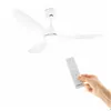 Laeventilaator LED valgusti ja 3 ABS labadega Flaled InnovaGoods Valge 36 W 52" Ø132 cm