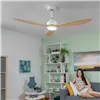 Kattotuuletin LED-valolla ja 3 ABS-siivillä Wuled InnovaGoods Puu 36 W 52" Ø132 cm