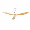 Laeventilaator LED valgusti ja 3 ABS labadega Wuled InnovaGoods Puit 36 W 52" Ø132 cm