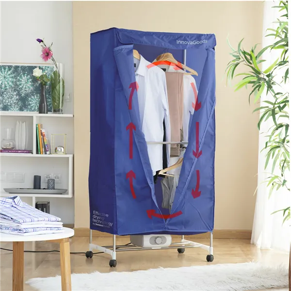 Kahetasemeline Kaasaskantav Elektrikuivati Dupledry Blue InnovaGoods 1200 W