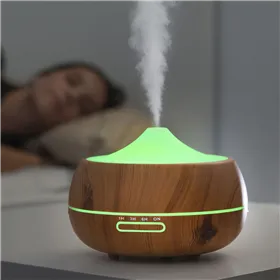 Aroomihajuti õhuniisuti mitmevärviliste LED-dega Wooden-Effect InnovaGoods