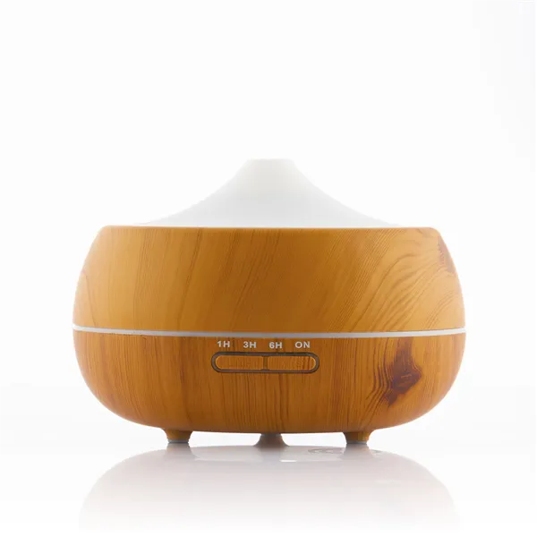 Aromidiffuusori-ilmankostutin monivärisellä LEDillä Wooden-Effect InnovaGoods