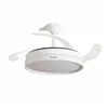 Griestu ventilators ar LED gaismu un 4 izvelkamām lāpstiņām Keteez InnovaGoods Balts 72 W Ø49-104 cm