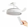 LED-valguse ja 4 sissetõmmatavate labadega lae ventilaator Keteez InnovaGoods Valge 72 W Ø49-104 cm