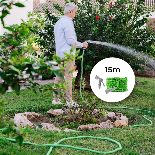 Ištraukiama sodo žarna Hoostend InnovaGoods 15 m