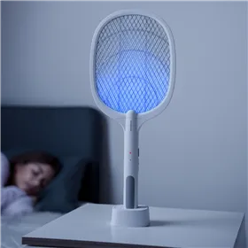 Kaks-ühes taaslaetav UV-valgusega putukate hävitamise reket Elecfly InnovaGoods