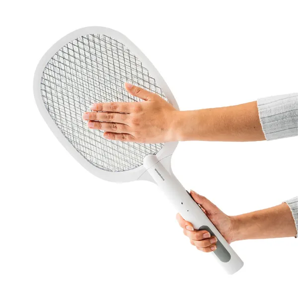 Kaks-ühes taaslaetav UV-valgusega putukate hävitamise reket Elecfly InnovaGoods