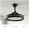 Griestu ventilators ar LED gaismu, ar 4 izbīdāmiem lāpstiņām un tālvadības pulti InnovaGoods
