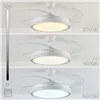 Griestu ventilators ar RGB LED gaismu, ar 4 izbīdāmiem lāpstiņām un tālvadības pulti InnovaGoods