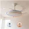 Kattotuuletin RGB LED-valolla, 4 sisäänvedettävää lapaa ja kaukosäädin InnovaGoods