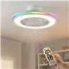 Kattotuuletin RGB-LED-valolla, piilotetuilla lavoilla ja kaukosäätimellä Nexory InnovaGoods