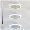 Kattotuuletin RGB-LED-valolla, piilotetuilla lavoilla ja kaukosäätimellä Nexory InnovaGoods