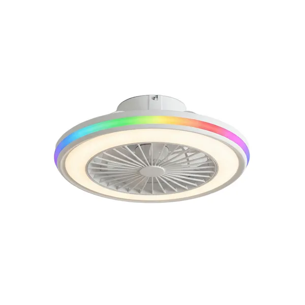 Laeventilaator RGB LED-valgustiga, peidetud labade ja pultjuhtimisega Nexory InnovaGoods