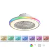 Laeventilaator RGB LED-valgustiga, peidetud labade ja pultjuhtimisega Nexory InnovaGoods