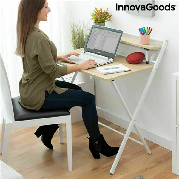 Складной стол с полкой InnovaGoods (Пересмотрено A)