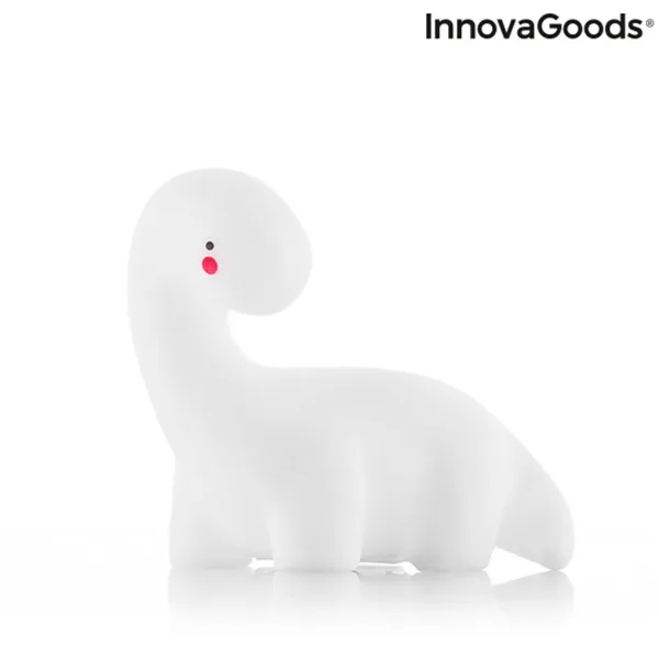 Dinosaurus monivärinen LED-lamppu InnovaGoods Valkoinen Vinyylit (Kunnostetut Tuotteet A)