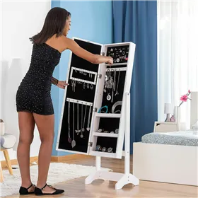 Veidrodinis papuošalų stovas su LED lemputėmis InnovaGoods Balta Spalvotas Medžio Plastmasinis (Naudoti A)