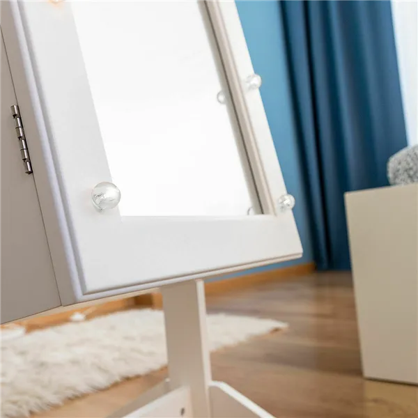 Ehtekapp peegli ja LED-valgustitega InnovaGoods Valge Mitmevärviline Puit Plastmass (Renoveeritud A)