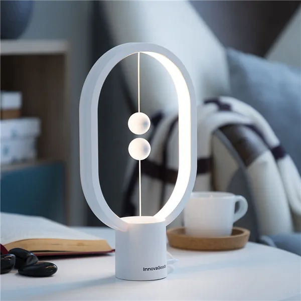 Magnetlülitiga Tasakaalulamp Magilum InnovaGoods Valge 3 W (Renoveeritud B)