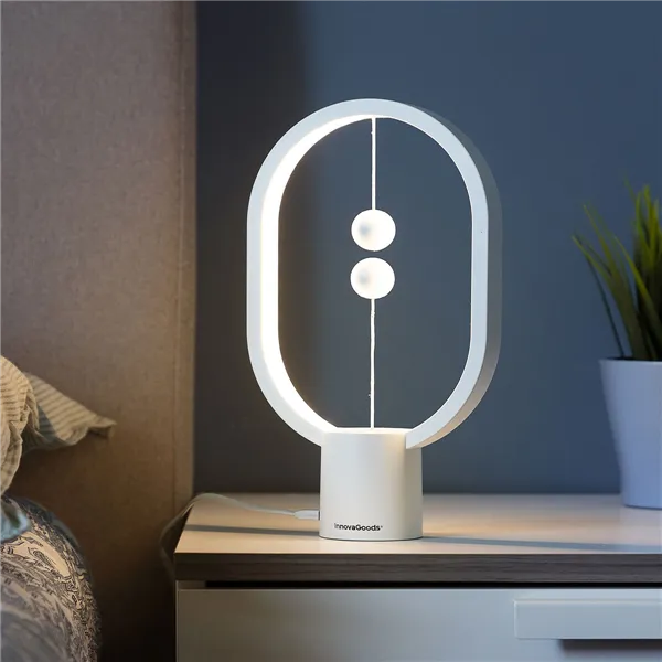 Magnetlülitiga Tasakaalulamp Magilum InnovaGoods Valge 3 W (Renoveeritud B)