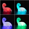 Mitmevärviline LED-lamp Dinosaurus InnovaGoods Valge Vinüül (Renoveeritud A)