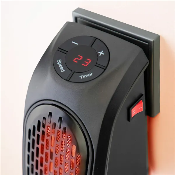 Портативный розеточный мини-обогреватель InnovaGoods Чёрный 400 W (Пересмотрено A)