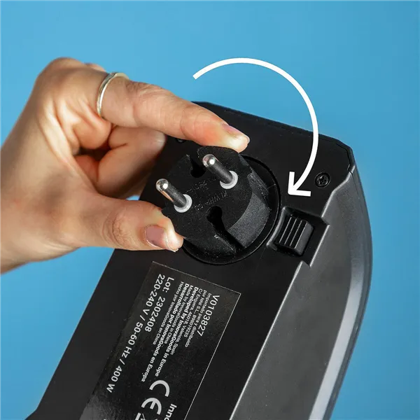 Pārnēsājams Mini Elektrosildītājs InnovaGoods Melns 400 W (Atjaunots A)
