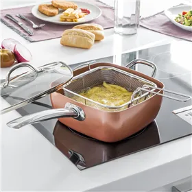 Copper Viis Ühes Mitmeotstarbeline Praepanni Komplekt Coppans InnovaGoods 4 Tükid, osad