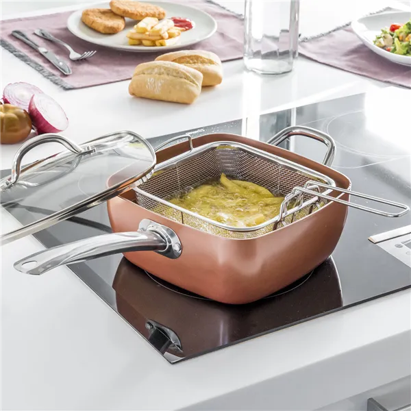 Copper Viis Ühes Mitmeotstarbeline Praepanni Komplekt Coppans InnovaGoods 4 Tükid, osad