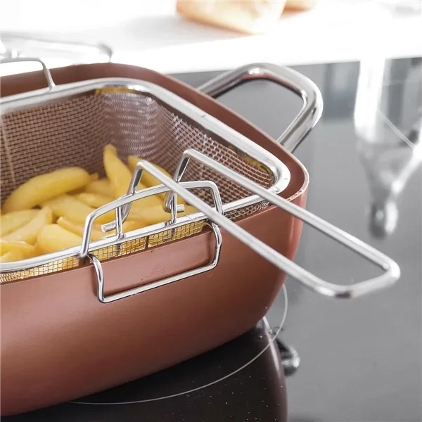 Copper Viis Ühes Mitmeotstarbeline Praepanni Komplekt Coppans InnovaGoods 4 Tükid, osad