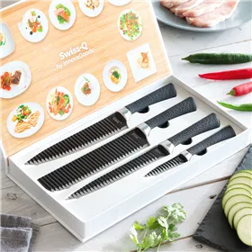 Veitsisetti Black Shark Swiss·Q Namiutsu InnovaGoods 4 Kappaletta