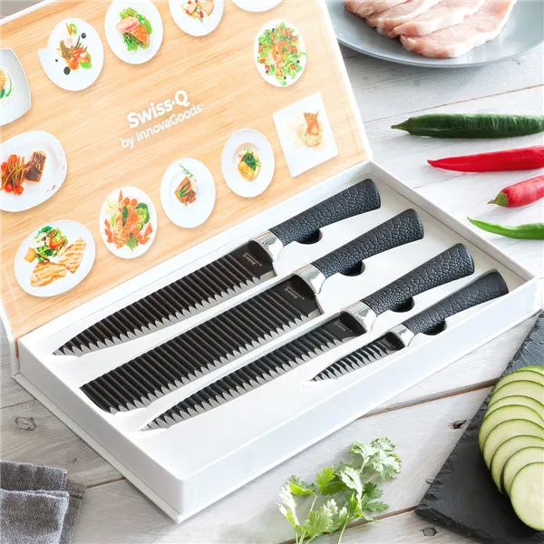 Veitsisetti Black Shark Swiss·Q Namiutsu InnovaGoods 4 Kappaletta