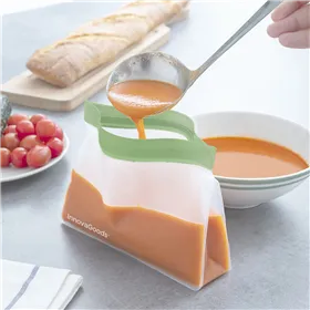 Set of Reusable Hermetically-sealed Bags InnovaGoods V0103189 Transparent 6 Units (Refurbished B)