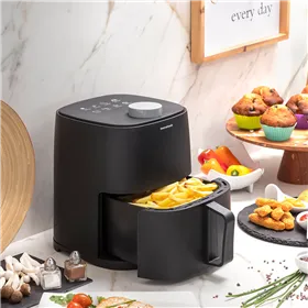 õhufritüüri InnovaGoods Fryinn Lite 2000 Must 1200 W 2 L