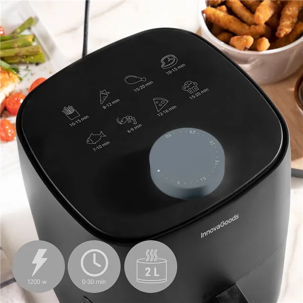 Airfryer InnovaGoods Fryinn Lite 2000 Musta 1200 W 2 L