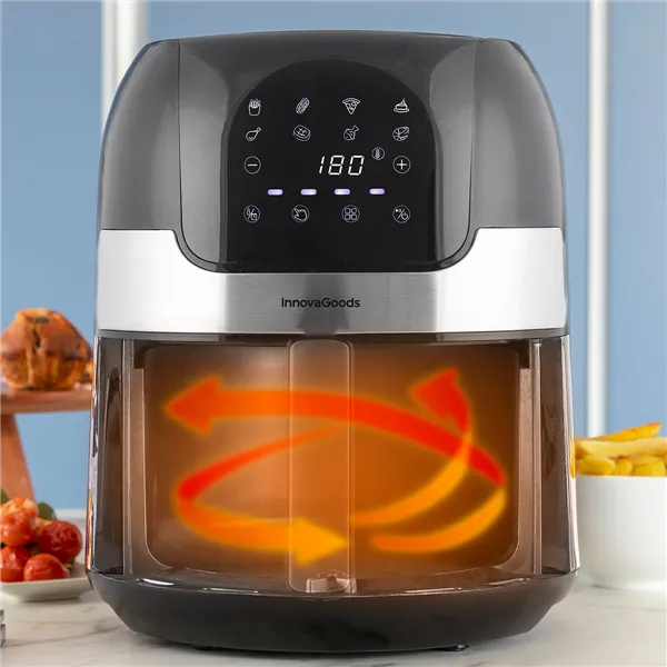 Airfryer InnovaGoods Fryinn 3500 Musta 1400 W 3,5 L Ruostumaton teräs