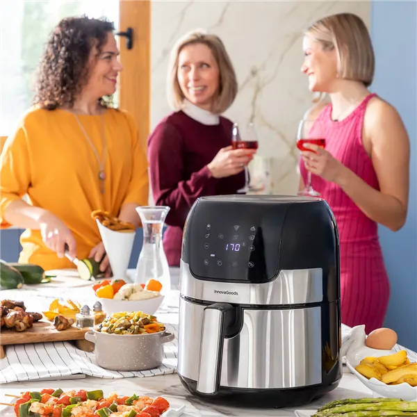 Airfryer InnovaGoods Fryinn 3500 Musta 1400 W 3,5 L Ruostumaton teräs