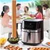 Airfryer InnovaGoods Fryinn Pro 5500 Musta 1700 W 5,5 L Ruostumaton teräs