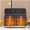 õhufritüüri InnovaGoods Fryinn Double 8000 Must 3400 W 8 L Roostevaba teras