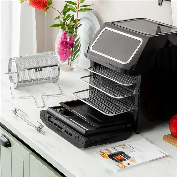 õhufritüüri InnovaGoods Fryinn Pro Max 12000 Must 1800 W 12 L Roostevaba teras