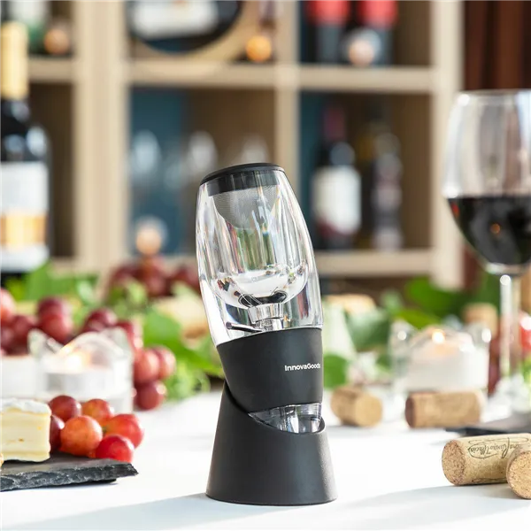 Viininilmaaja suodattimella, jalustalla ja säilytyspussilla Wineir InnovaGoods