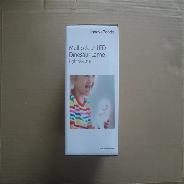 Dinosaurus monivärinen LED-lamppu InnovaGoods Valkoinen Vinyylit (Kunnostetut Tuotteet A)
