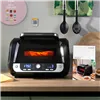 Аэрофритюрница с грилем, аксессуарами и книгой рецептов InnovaGoods Fryinn 12-in-1 6000 Чёрный Сталь 3400 W 6 L