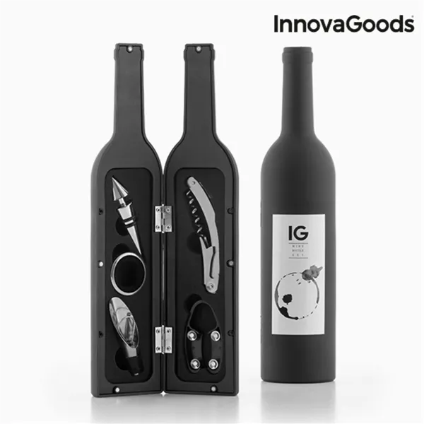 Veinitarvikute Karp InnovaGoods Must Metall Roostevaba teras (Renoveeritud B)
